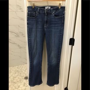 PAIGE COLETTE CROP FLARE JEANS/ BRENTWOOD WASH/ SZ 28